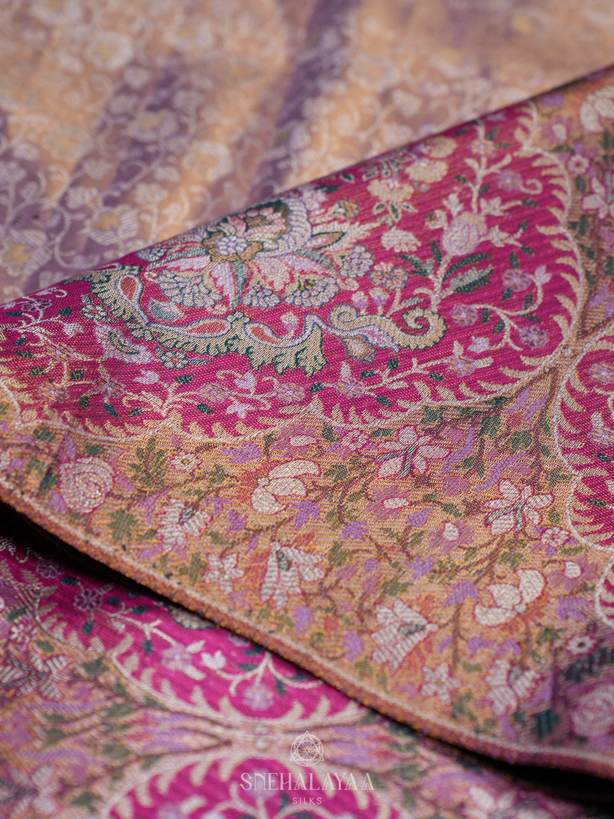 Dusty Rose Kanjivaram Silk Saree