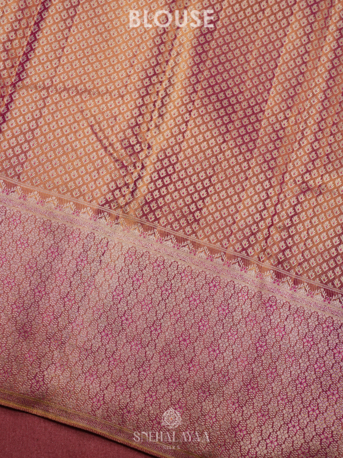 Dusty Rose Kanjivaram Silk Saree