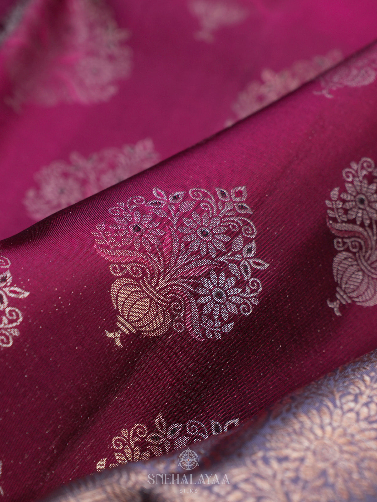 Magenta Kanjivaram Silk Saree