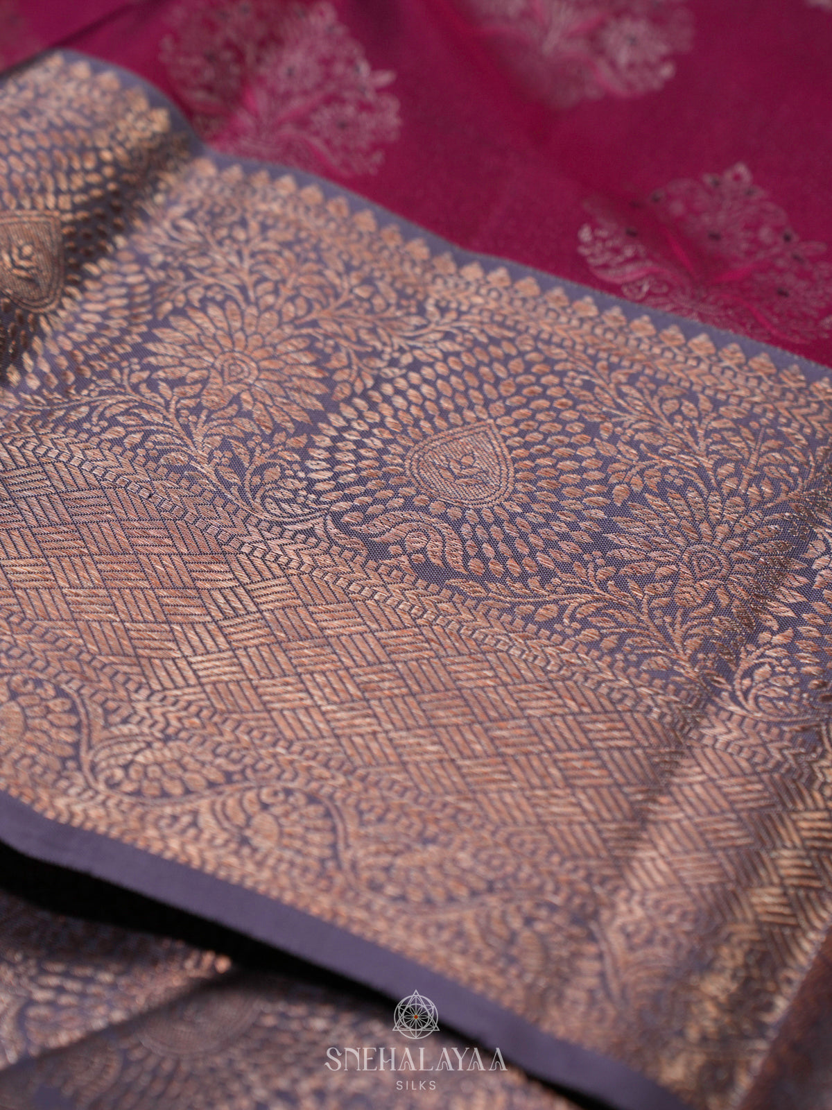 Magenta Kanjivaram Silk Saree