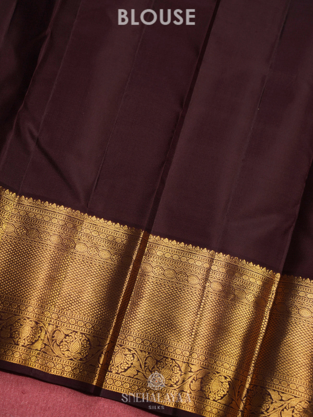 Rust Orange Kanjivaram Silk Saree