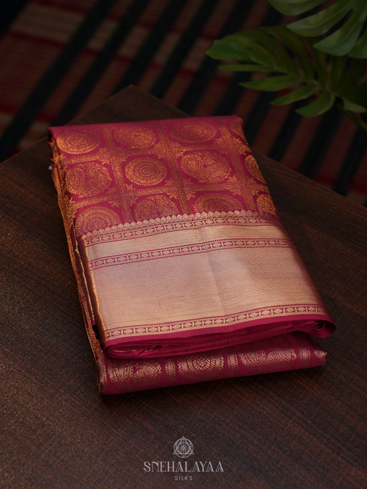 Magenta Kanjivaram Silk Saree