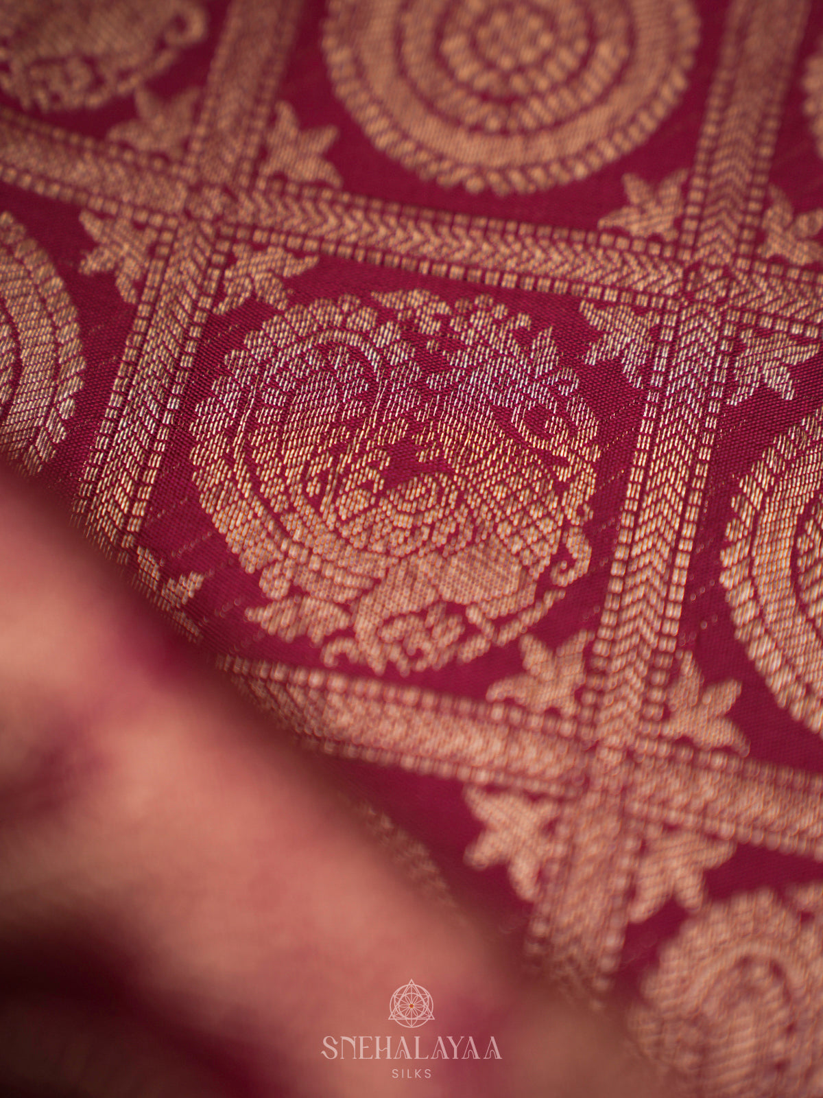 Magenta Kanjivaram Silk Saree