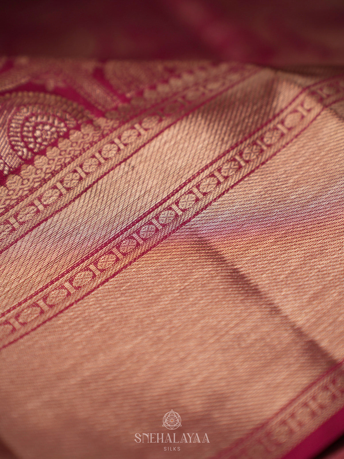 Magenta Kanjivaram Silk Saree