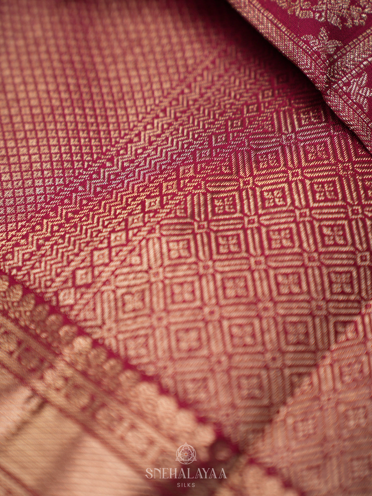 Magenta Kanjivaram Silk Saree