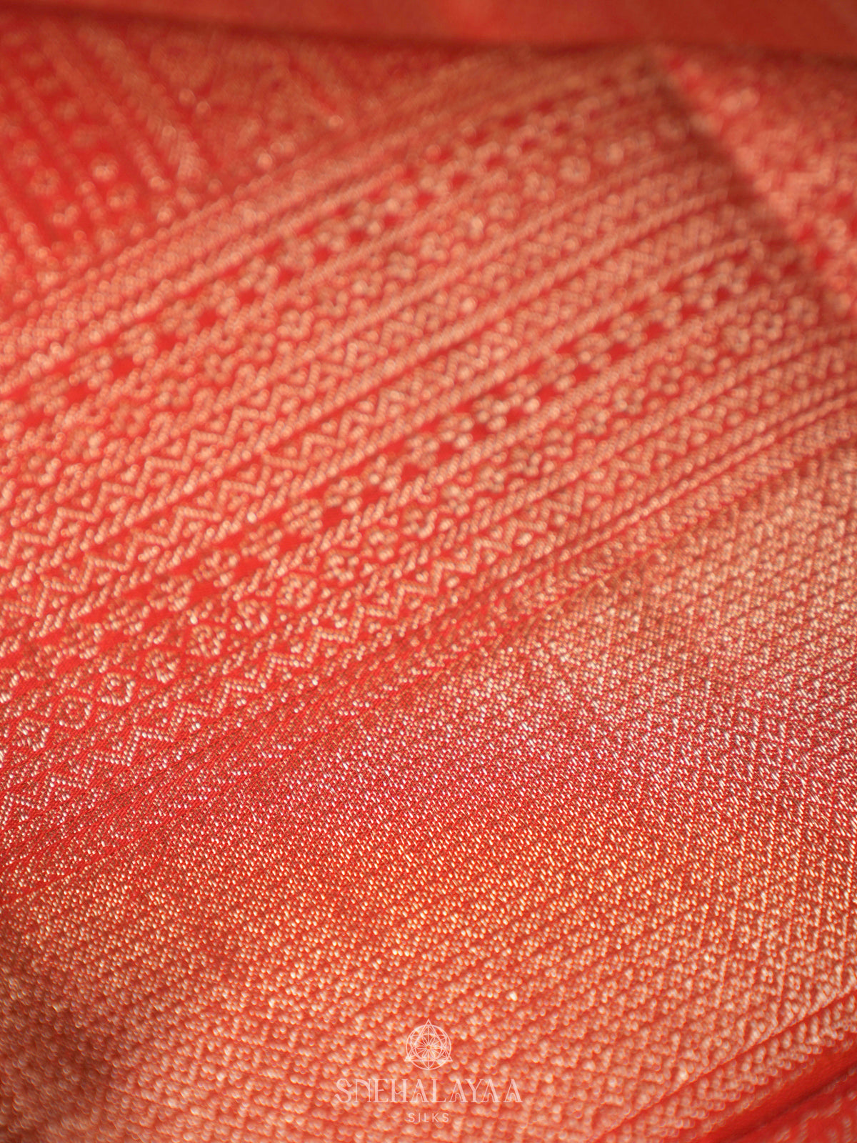 Orange Kanjivaram Silk Saree