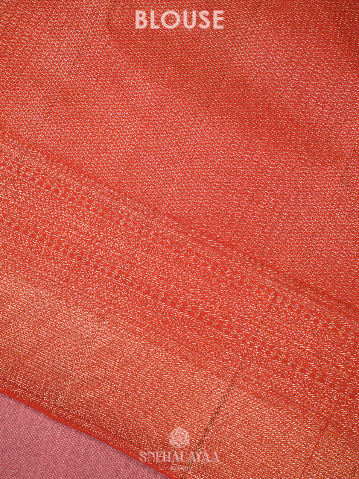 Orange Kanjivaram Silk Saree