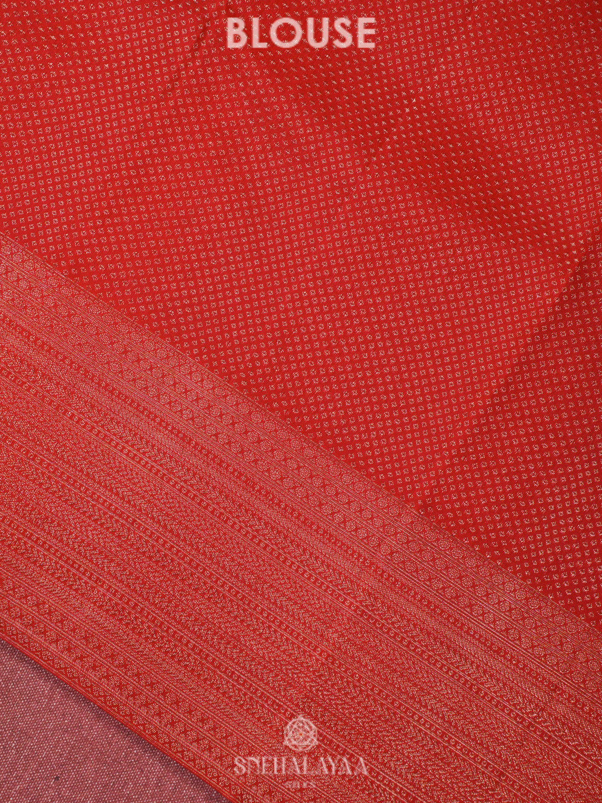 Rust Orange Kanjivaram Silk Saree