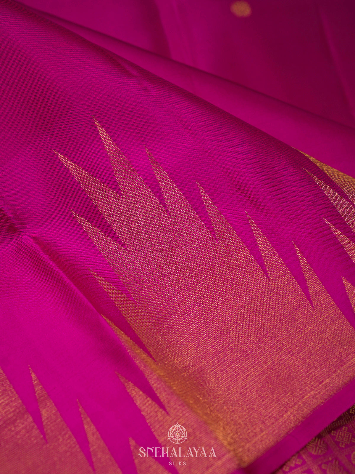 Magenta Pink Kanjivaram Silk Saree