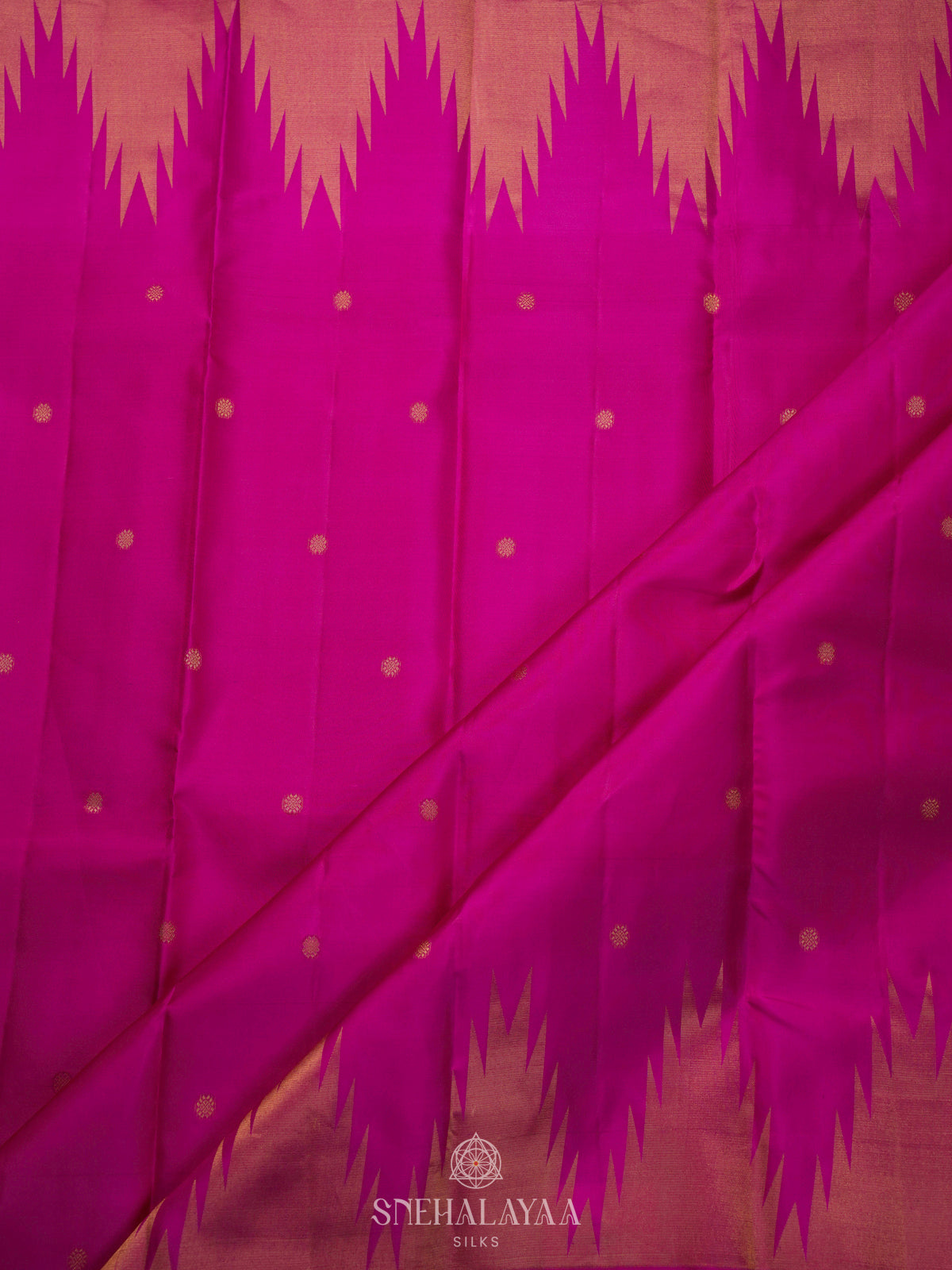 Magenta Pink Kanjivaram Silk Saree