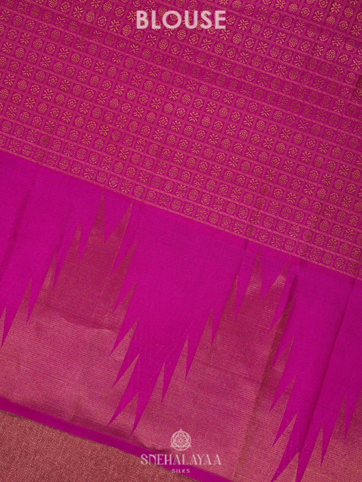 Magenta Pink Kanjivaram Silk Saree