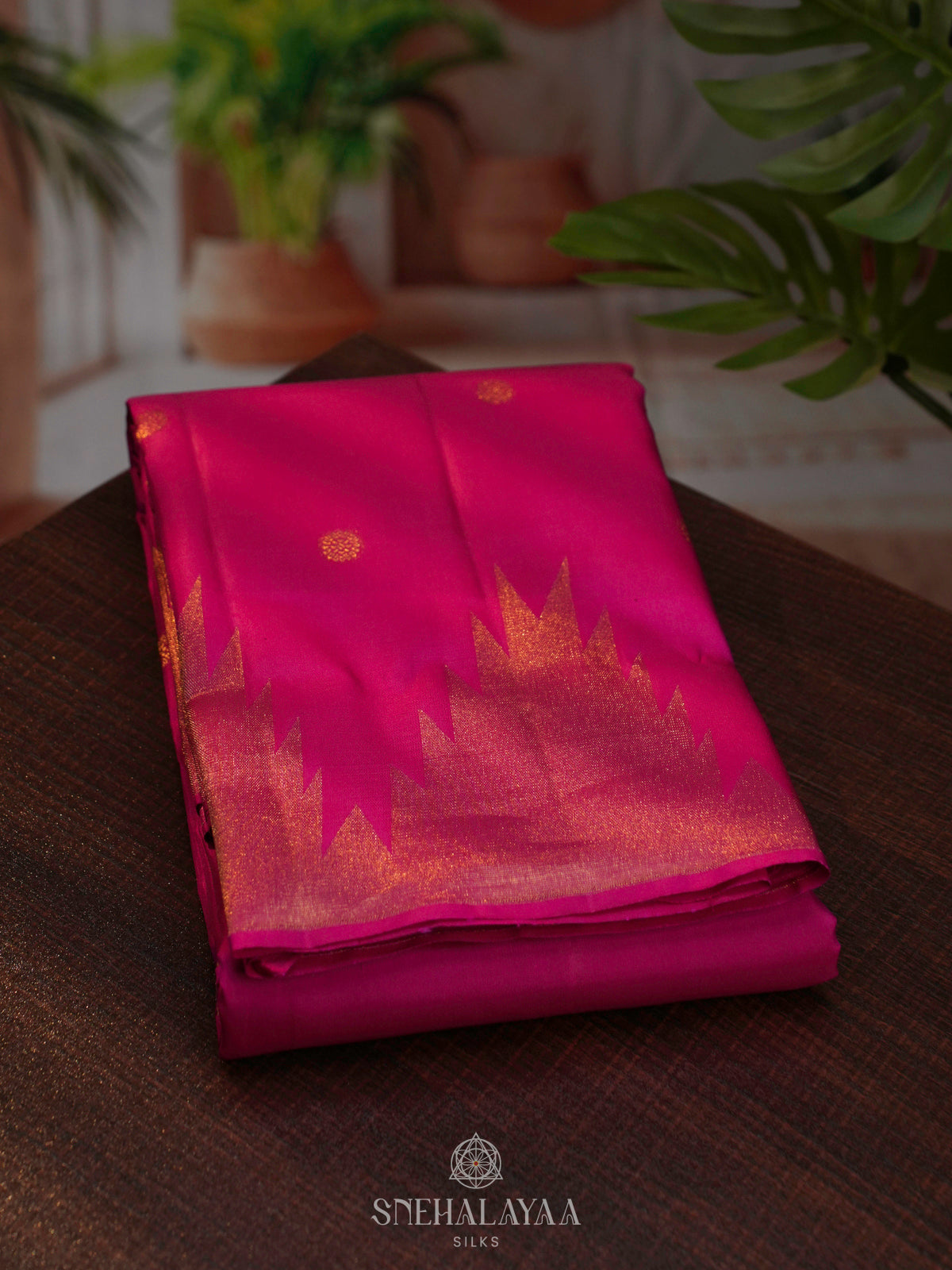 Pink Kanjivaram Silk Saree
