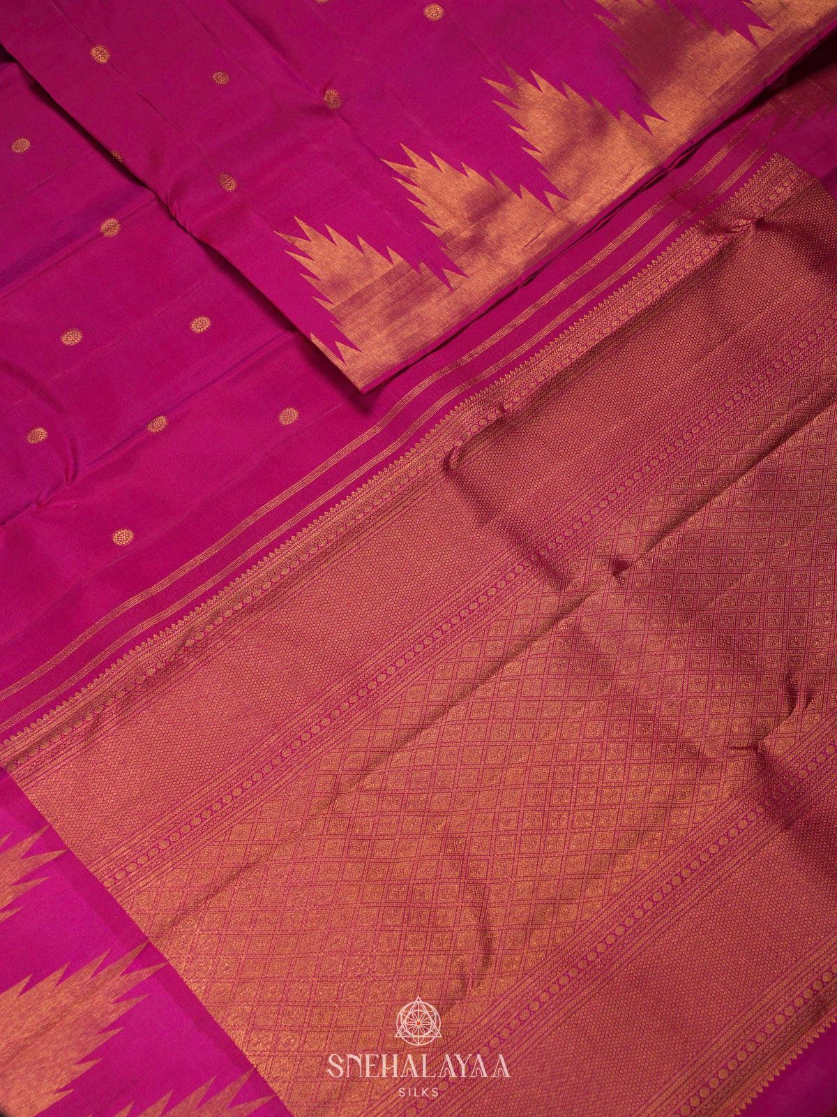 Pink Kanjivaram Silk Saree