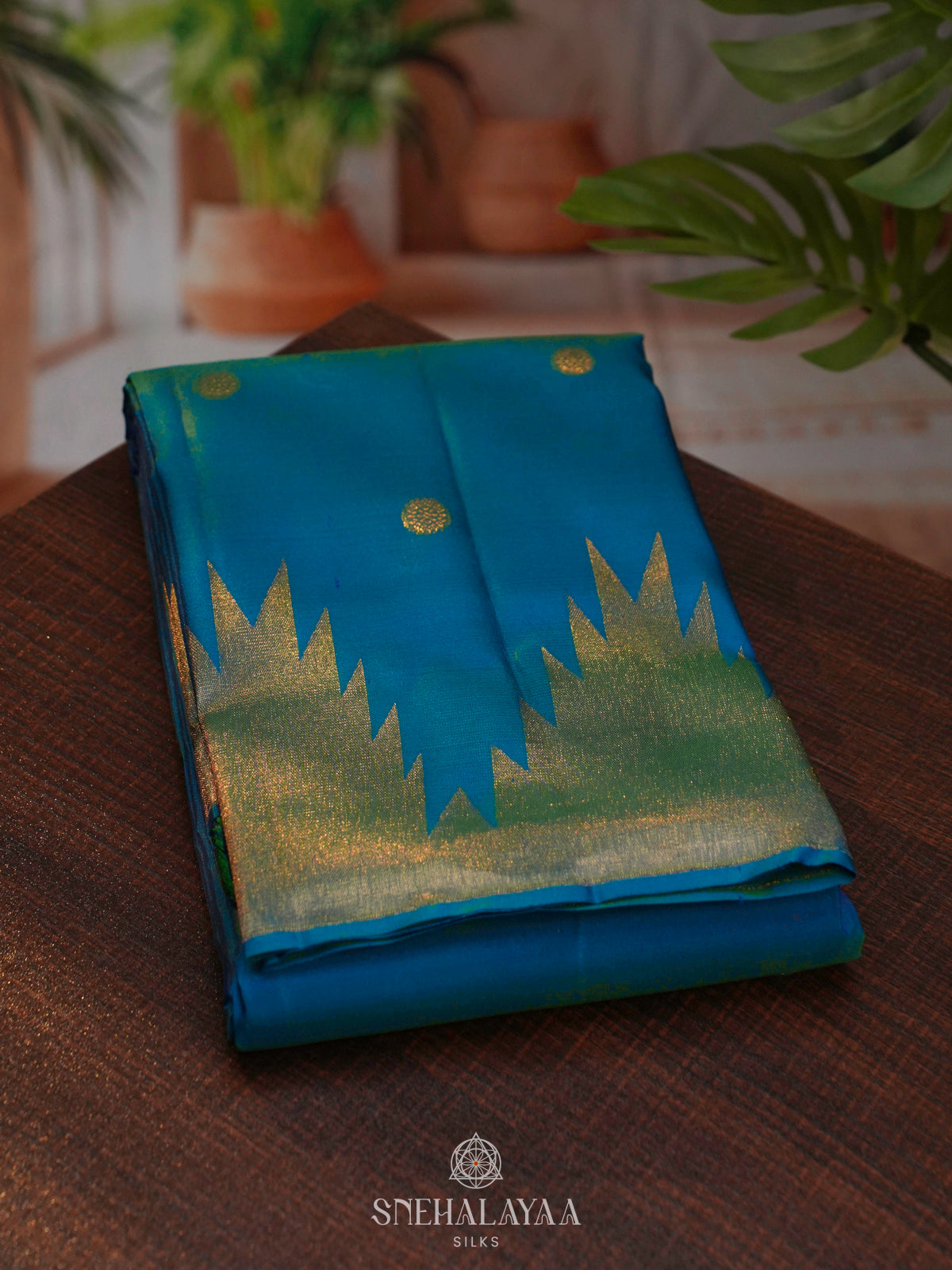 Blue Kanjivaram Silk Saree