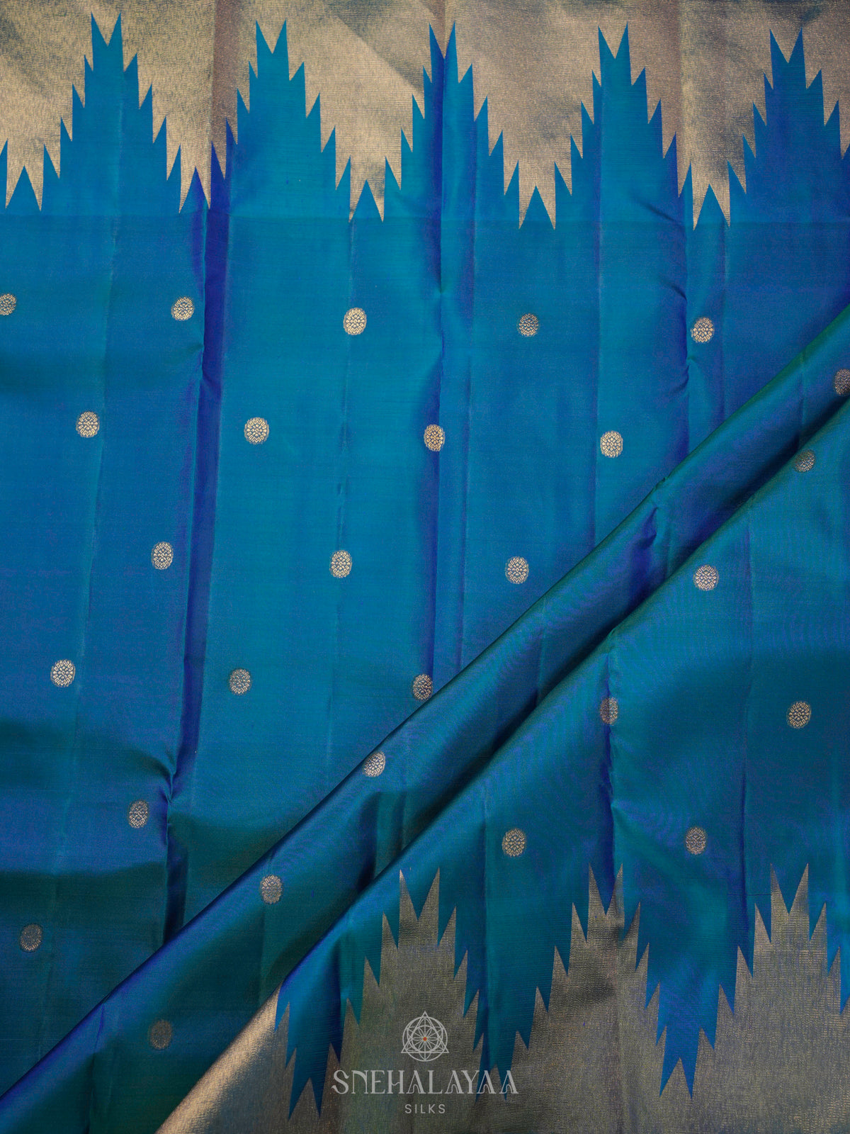 Blue Kanjivaram Silk Saree