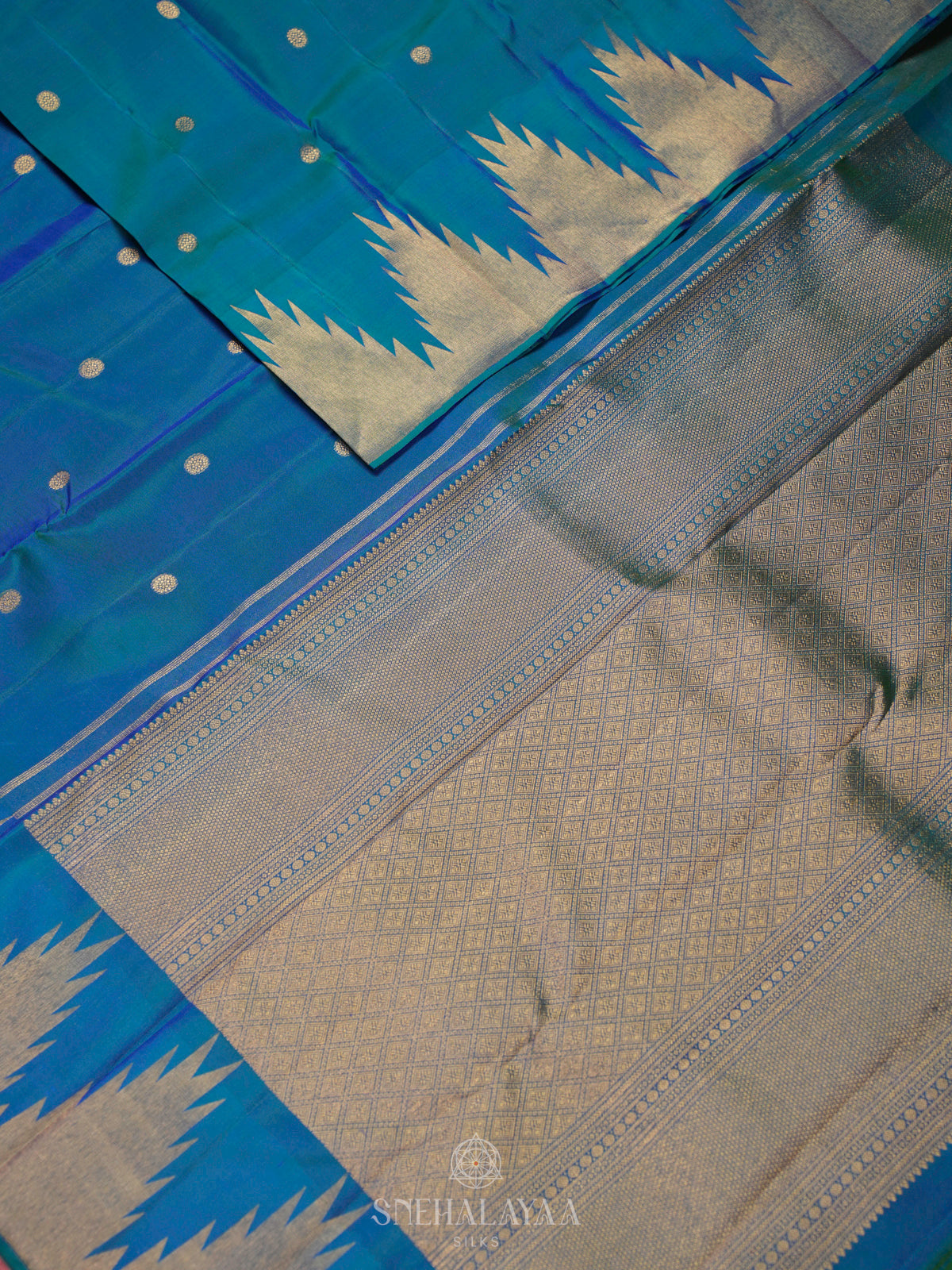 Blue Kanjivaram Silk Saree
