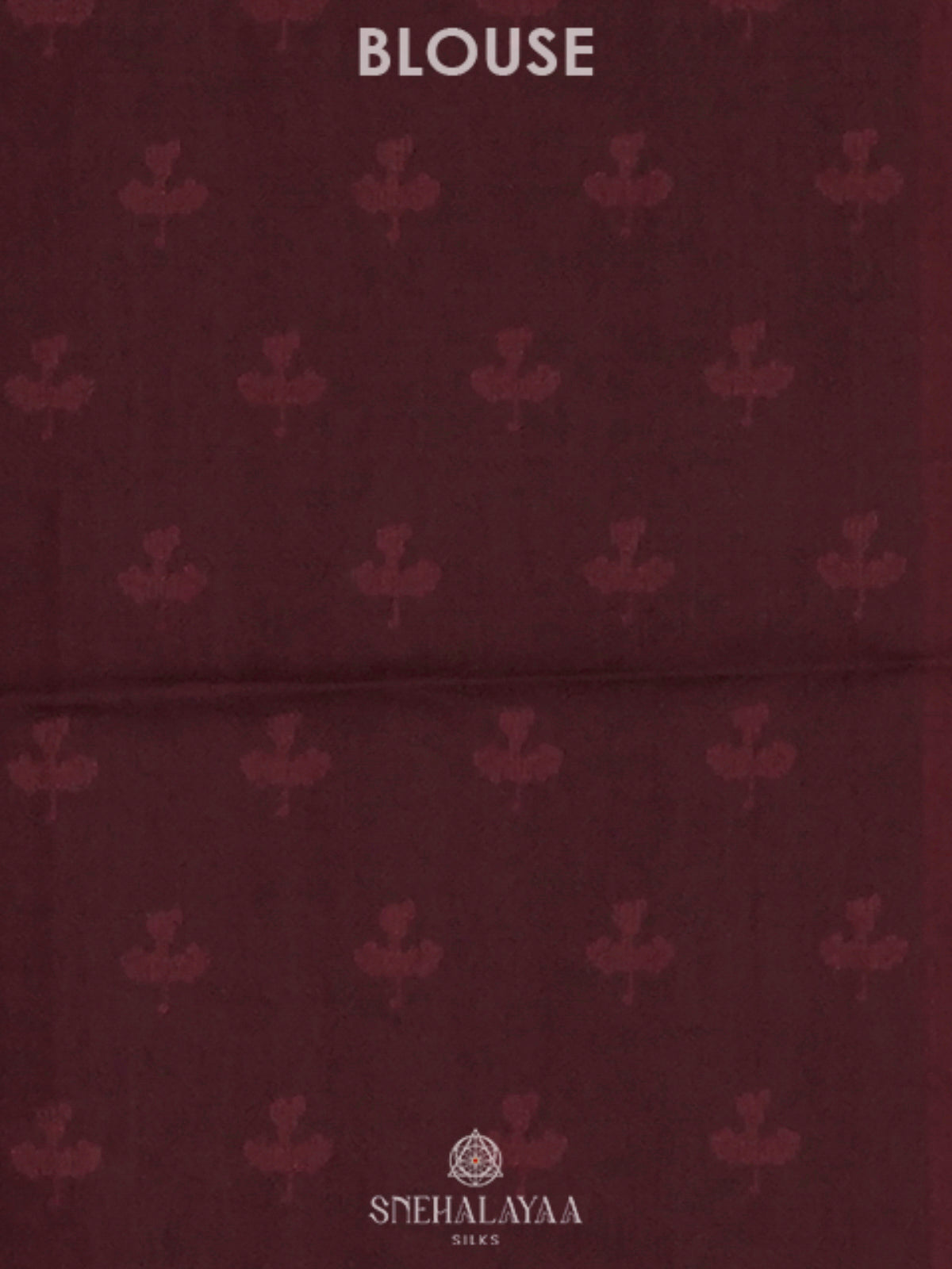 Maroon Floral Tussar Saree
