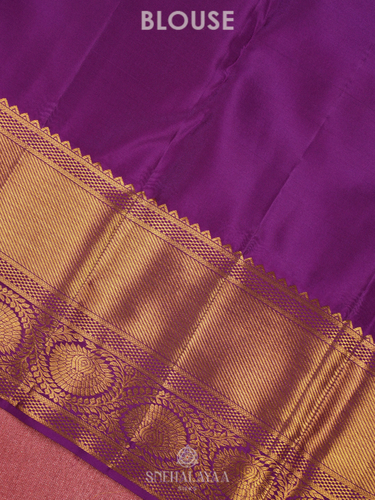 Purple Kanjivaram Silk Saree