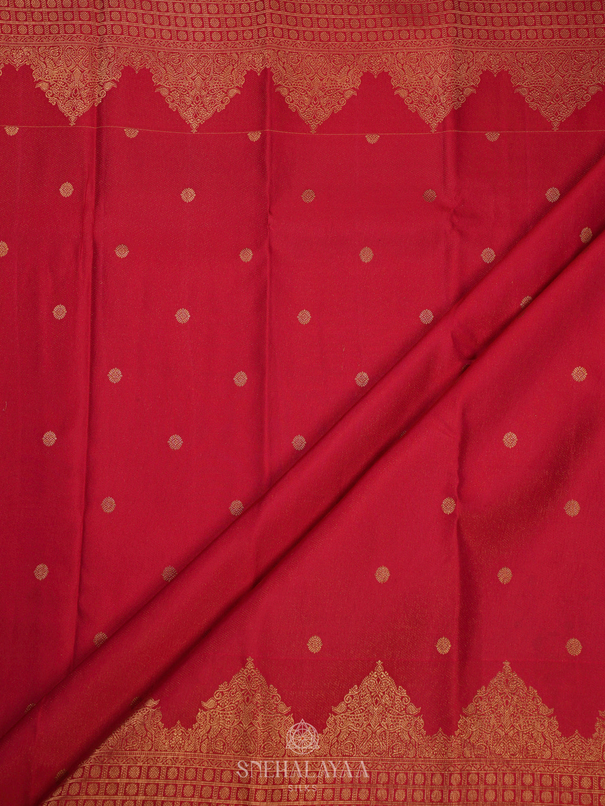 Terracotta Orange Kanjivaram Silk Saree