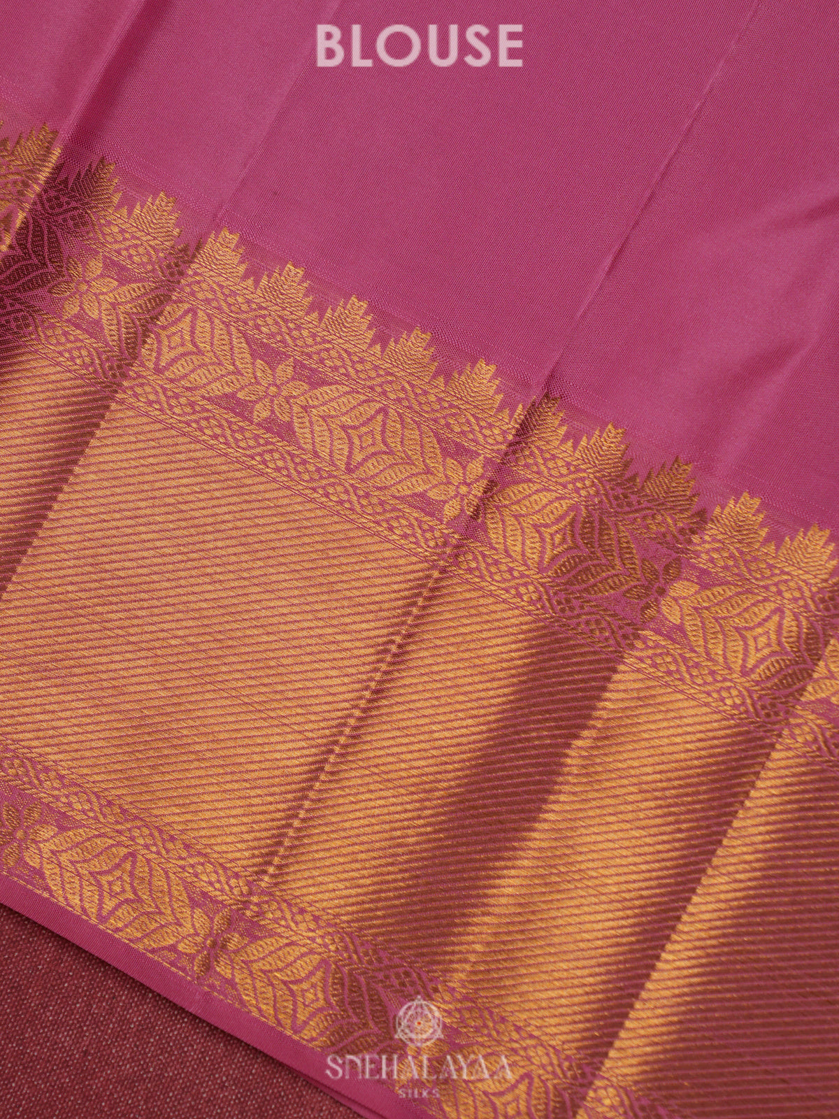 Burgundy Kanjivaram Silk Saree