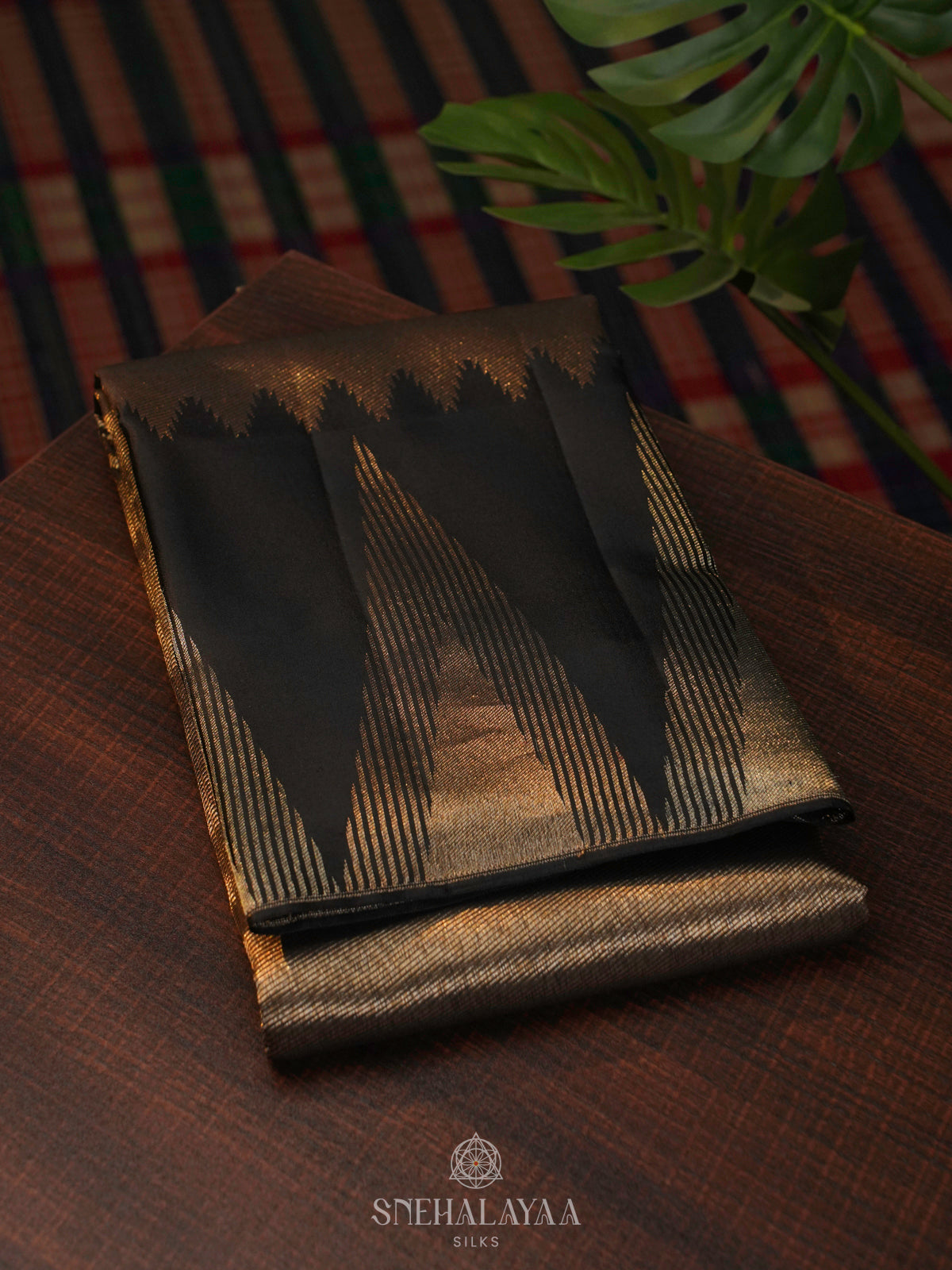 Black Kanjivaram Silk Saree