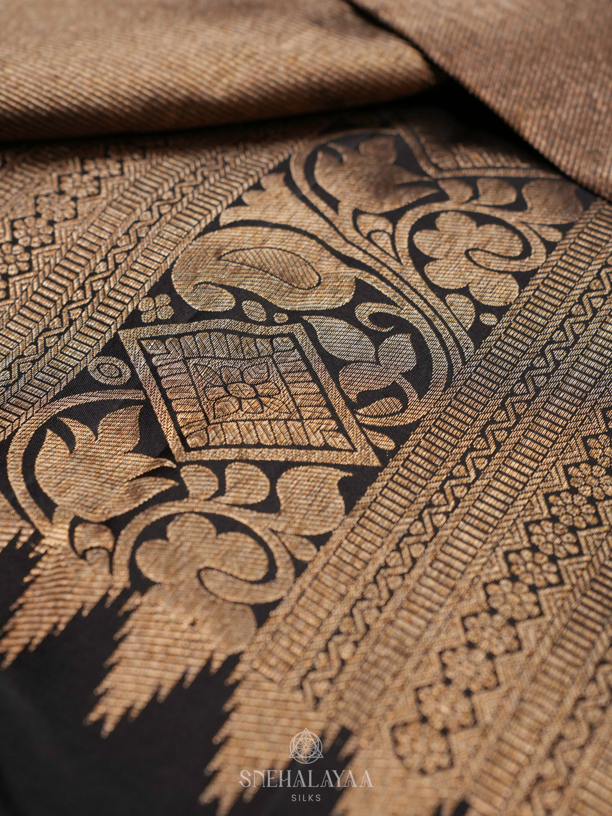Black Kanjivaram Silk Saree