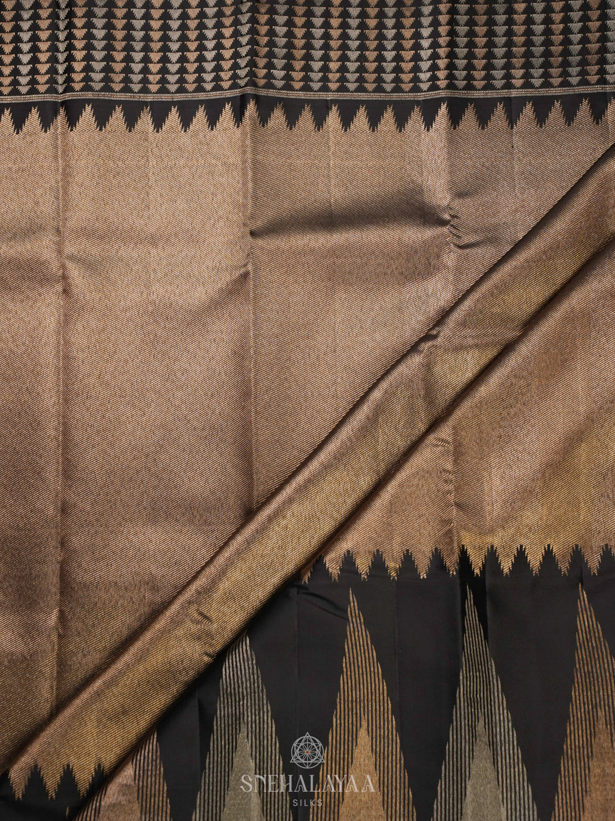 Black Kanjivaram Silk Saree
