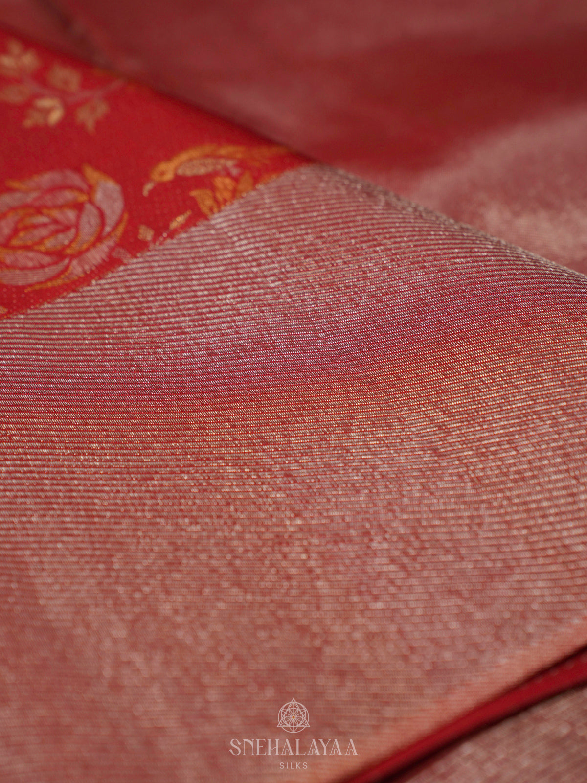 Orange Kanjivaram Silk Saree