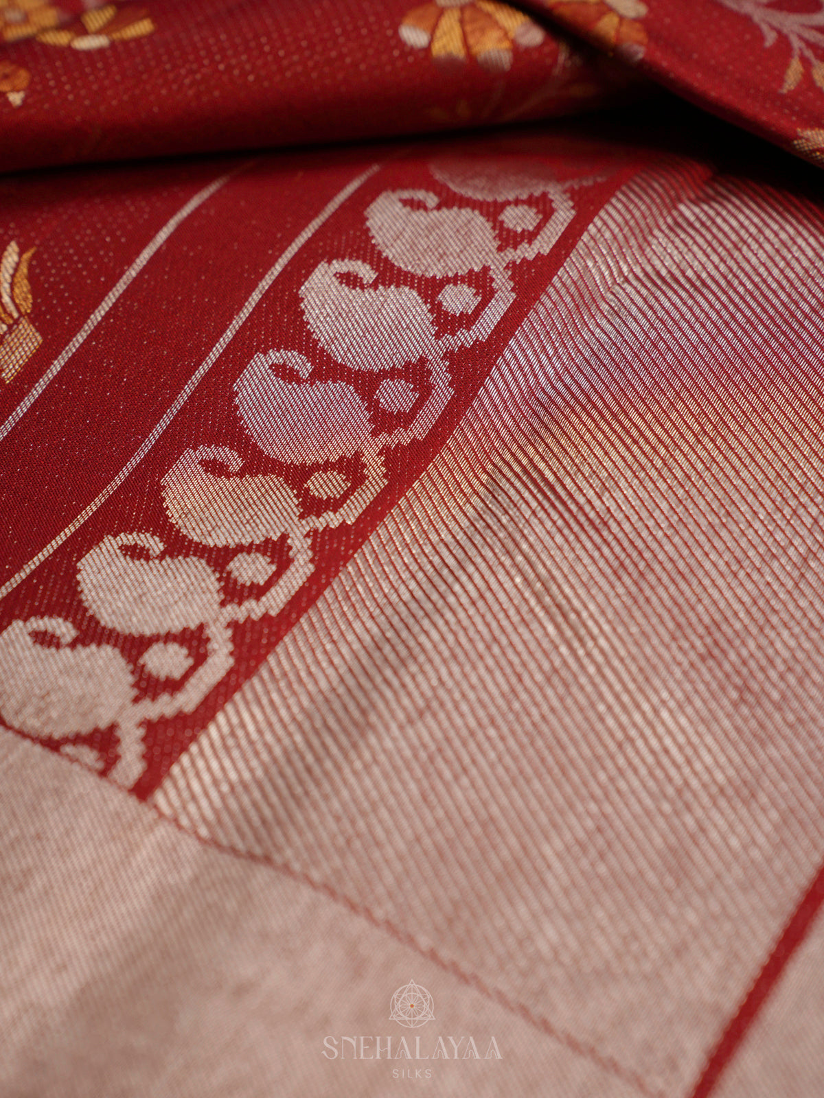 Orange Kanjivaram Silk Saree