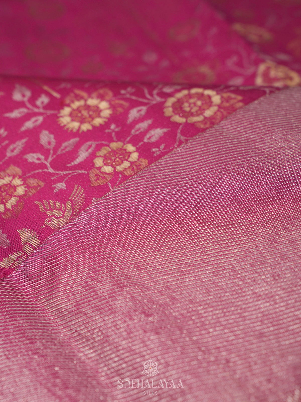 Magenta Kanjivaram Silk Saree