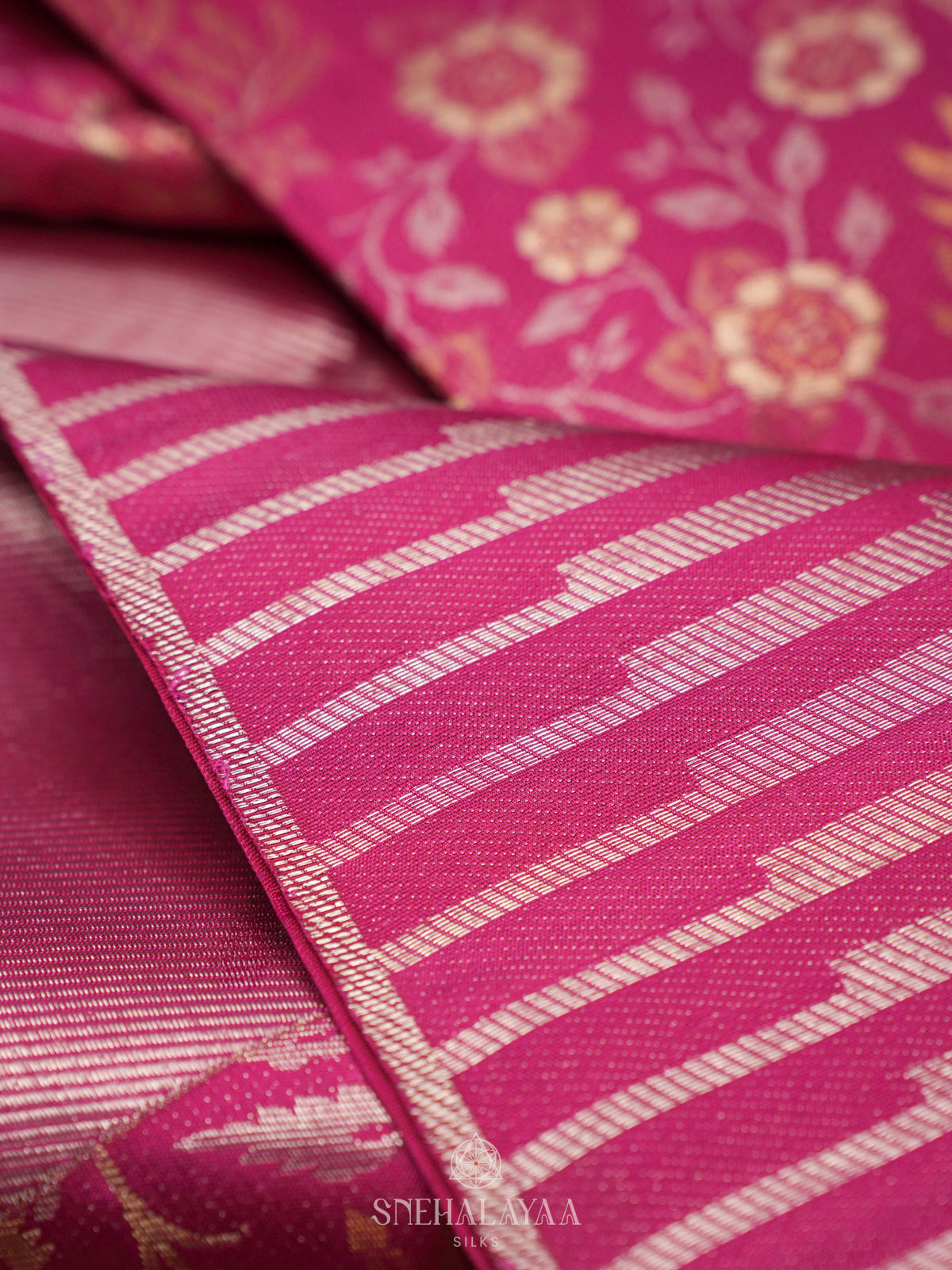 Magenta Kanjivaram Silk Saree