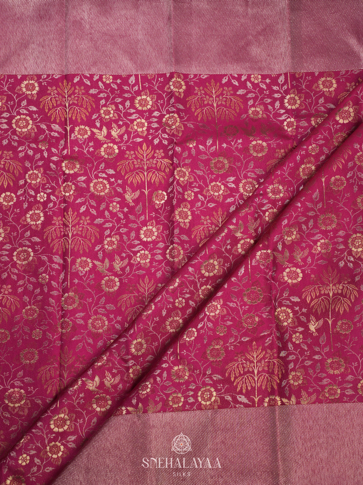 Magenta Kanjivaram Silk Saree