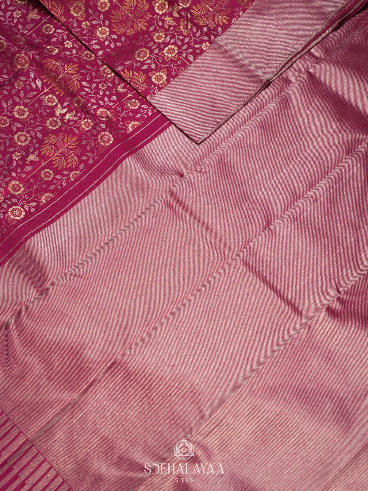 Magenta Kanjivaram Silk Saree