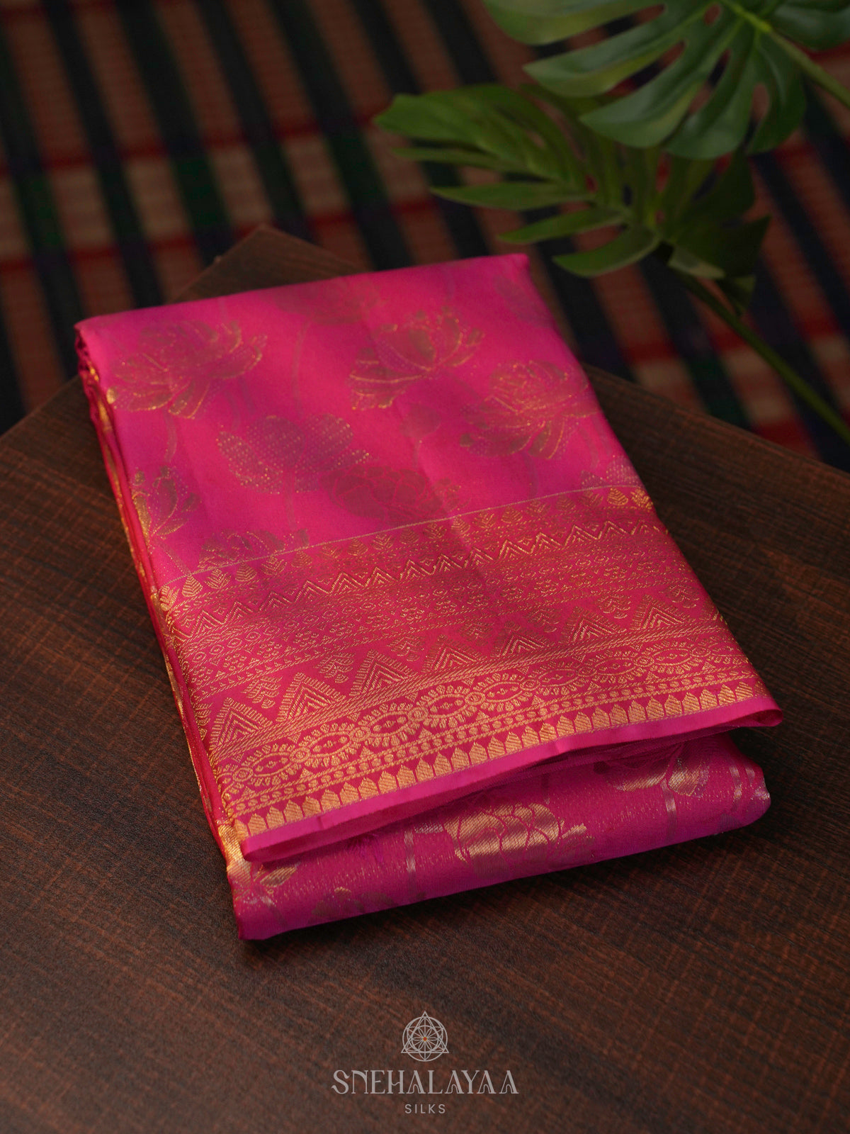 Pink Kanjivaram Silk Saree