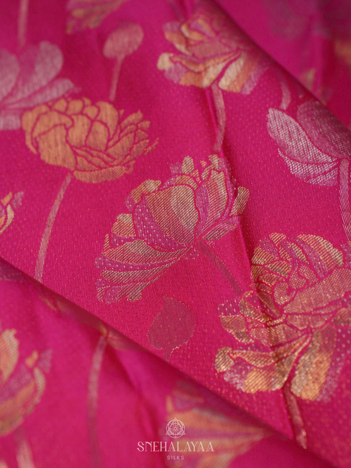 Pink Kanjivaram Silk Saree