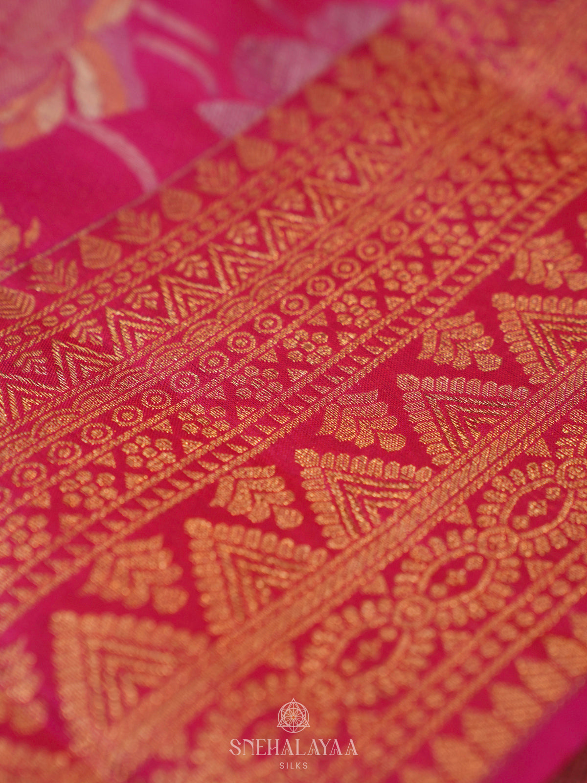 Pink Kanjivaram Silk Saree