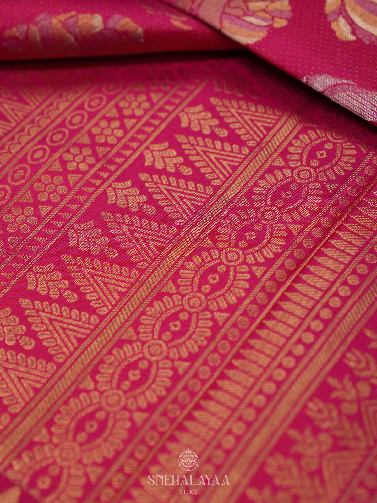 Pink Kanjivaram Silk Saree