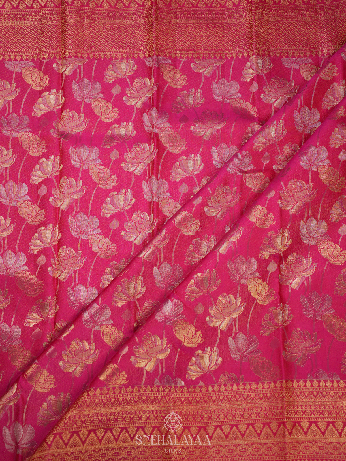 Pink Kanjivaram Silk Saree