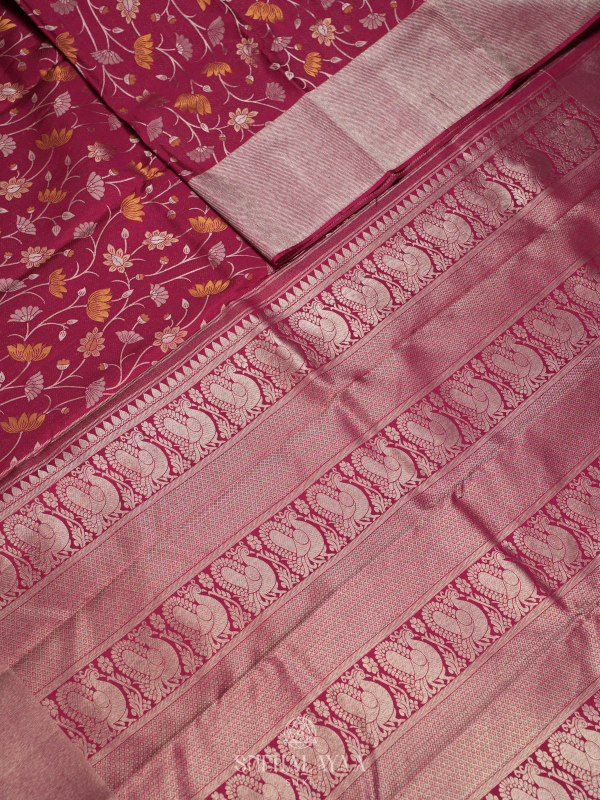 Pink Kanjivaram Silk Saree
