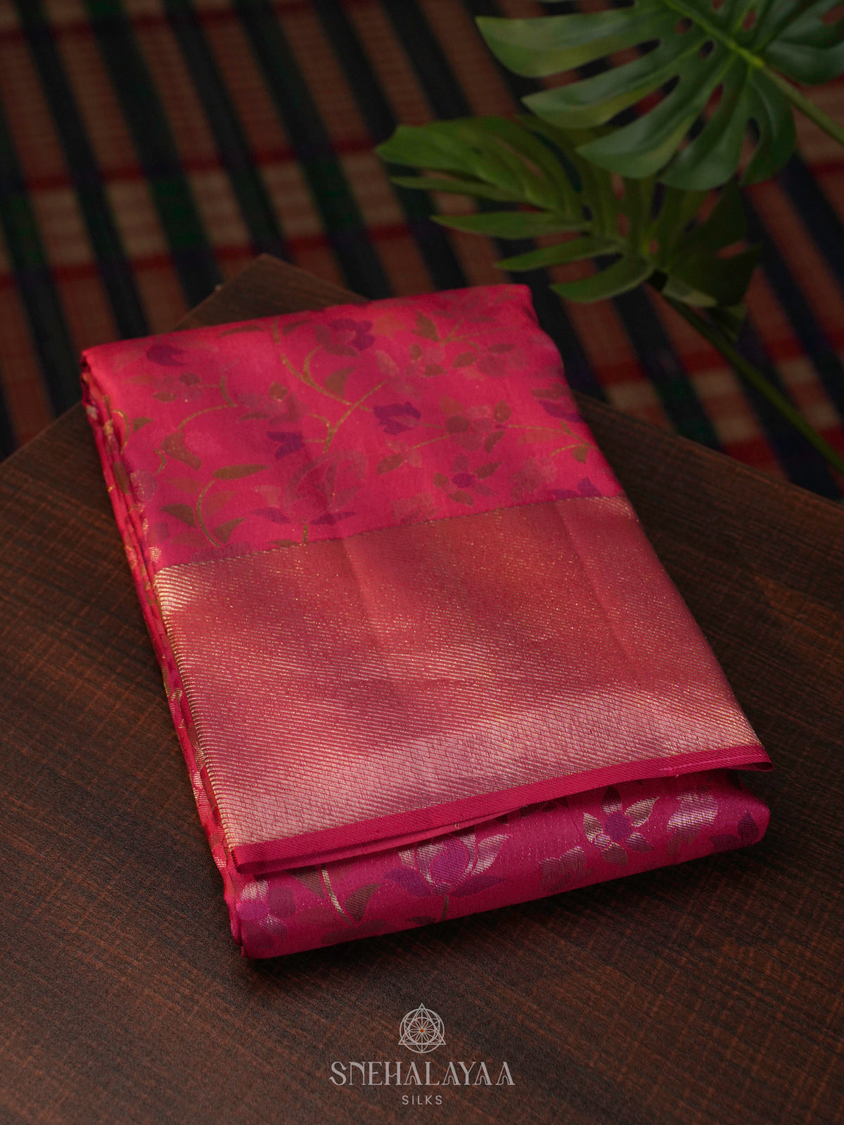 Pink Kanjivaram Silk Saree