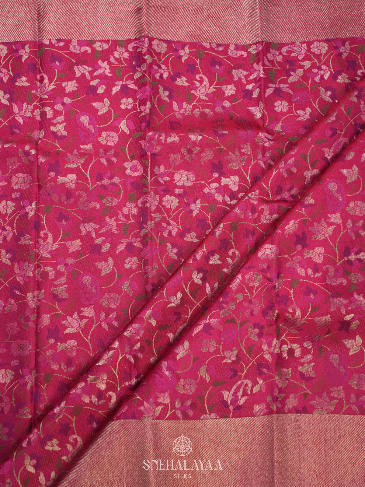 Pink Kanjivaram Silk Saree