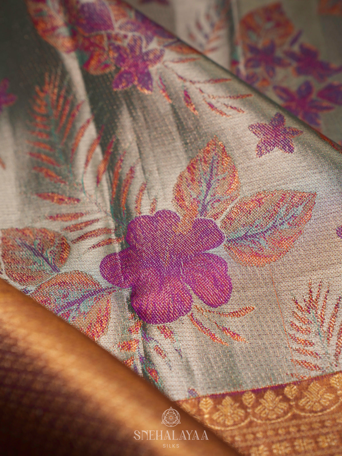 Pale Green Kanjivaram Silk Saree