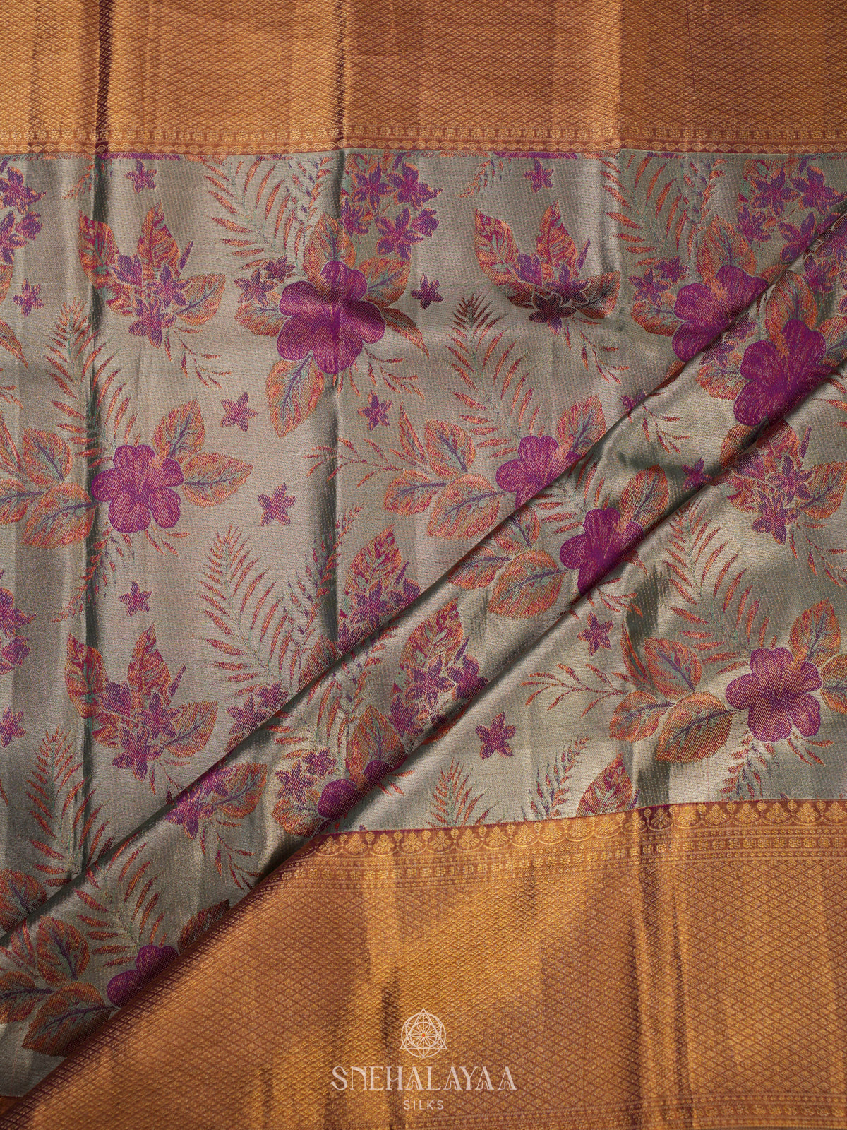 Pale Green Kanjivaram Silk Saree