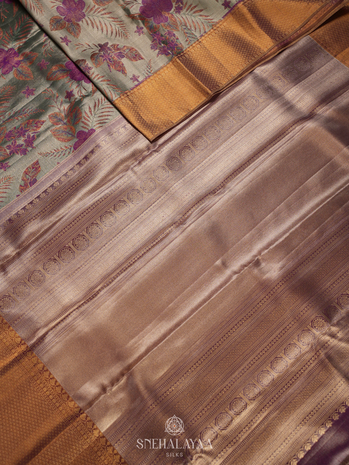Pale Green Kanjivaram Silk Saree