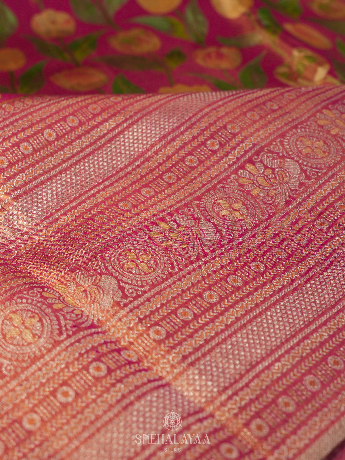 Pink Kanjivaram Silk Saree