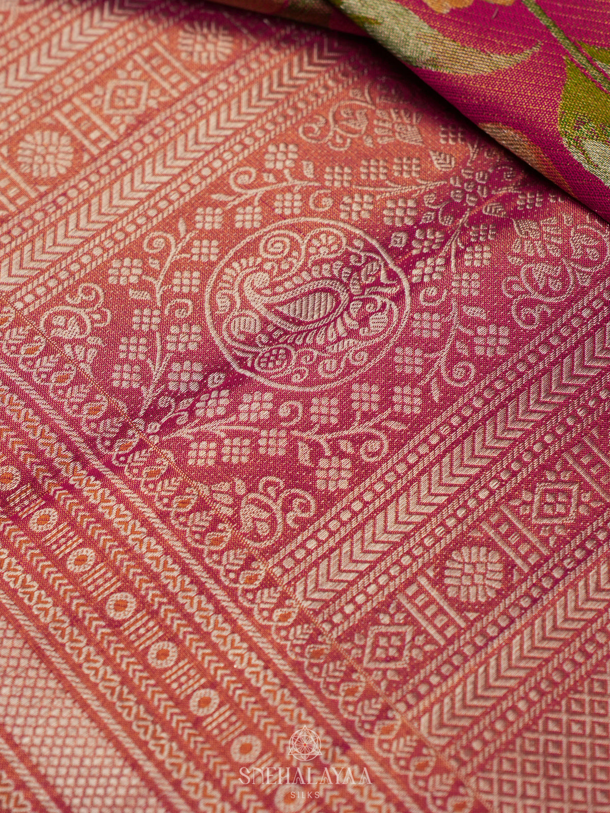 Pink Kanjivaram Silk Saree