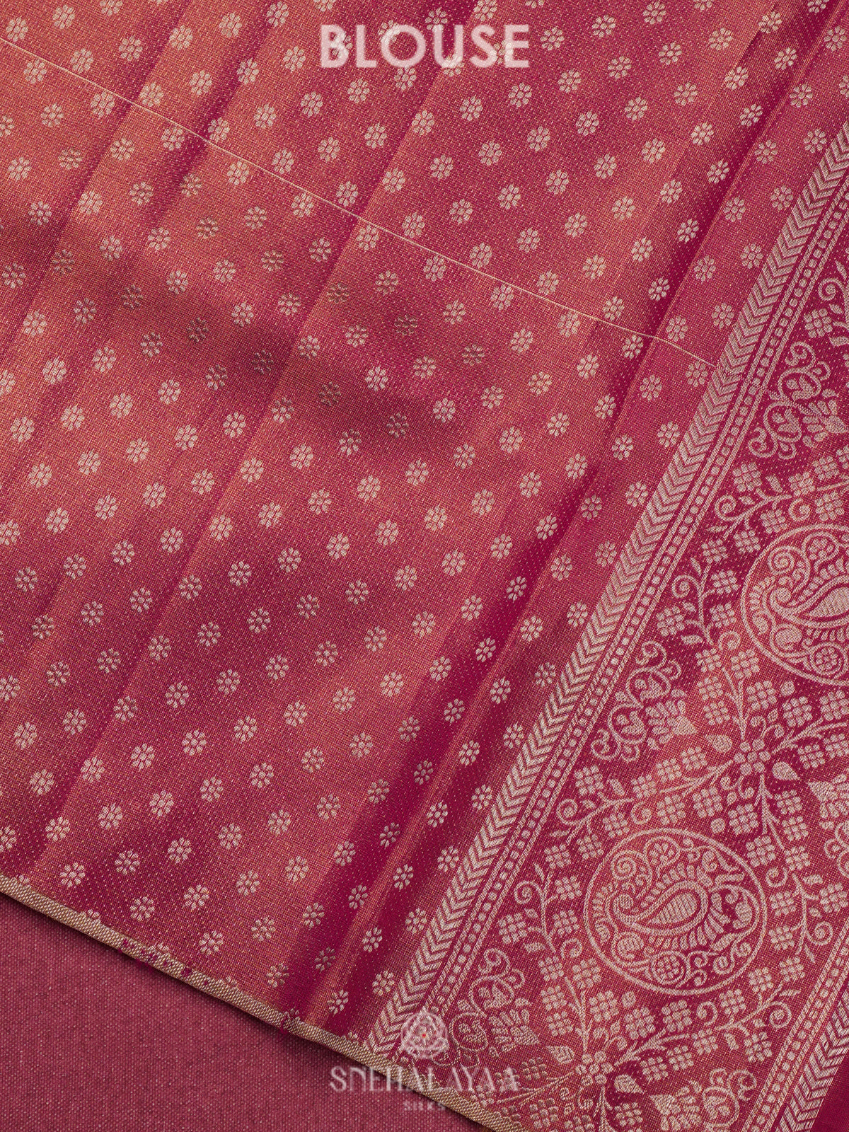 Pink Kanjivaram Silk Saree