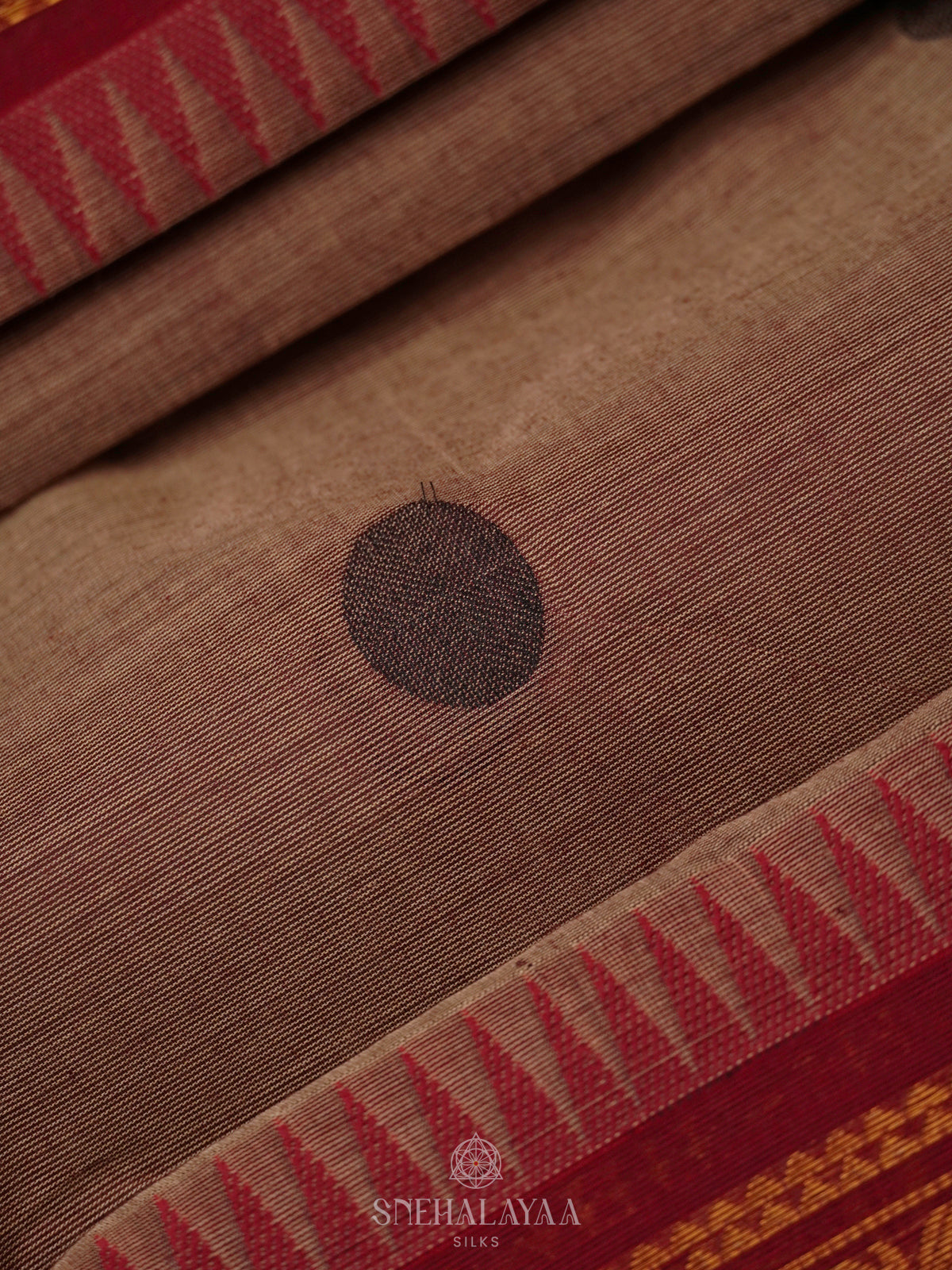 Brown Kanchi Cotton Saree