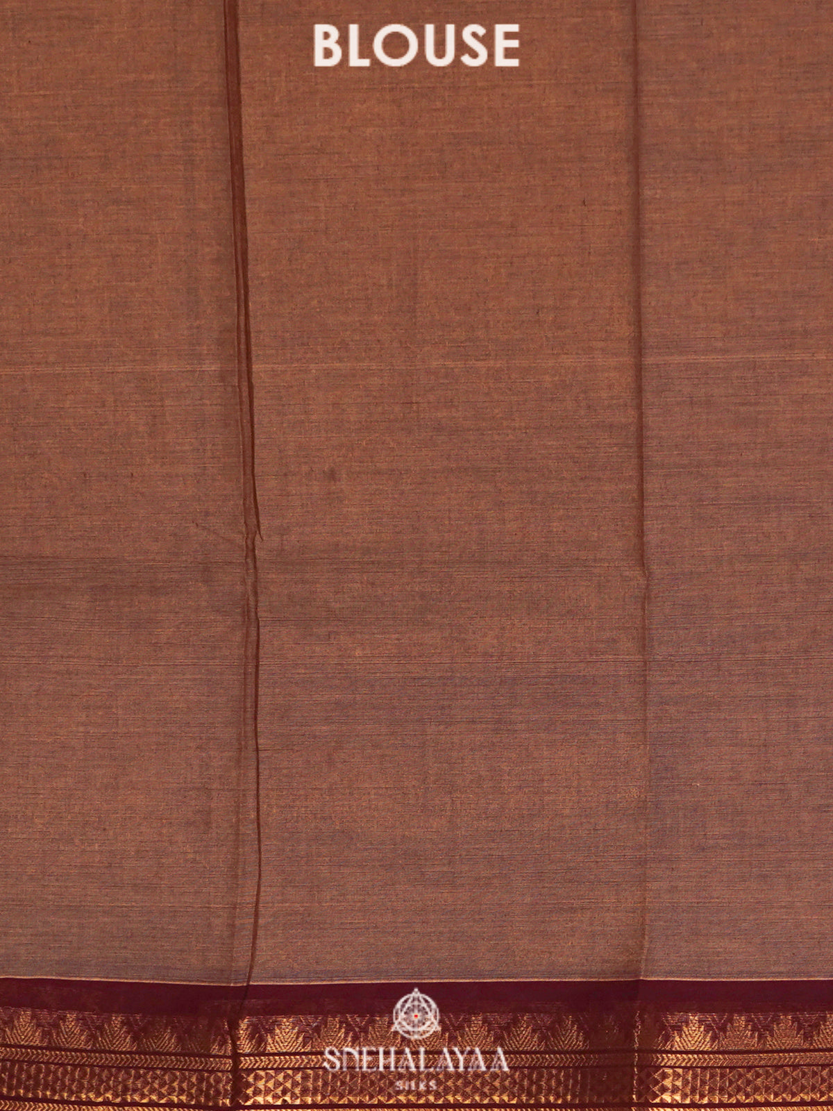Brown Kanchi Cotton Saree