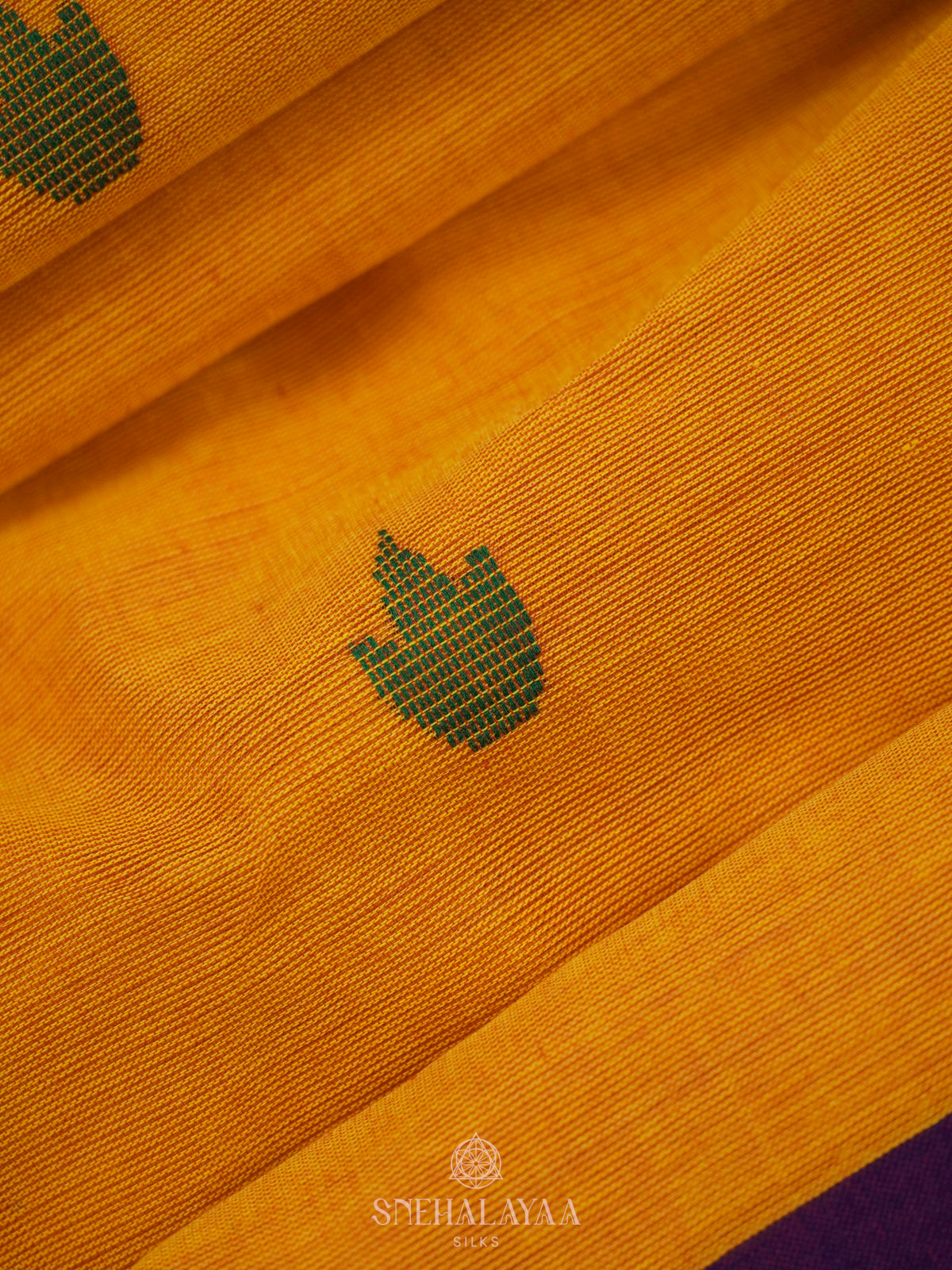 Mango Yellow Kanchi Cotton Saree